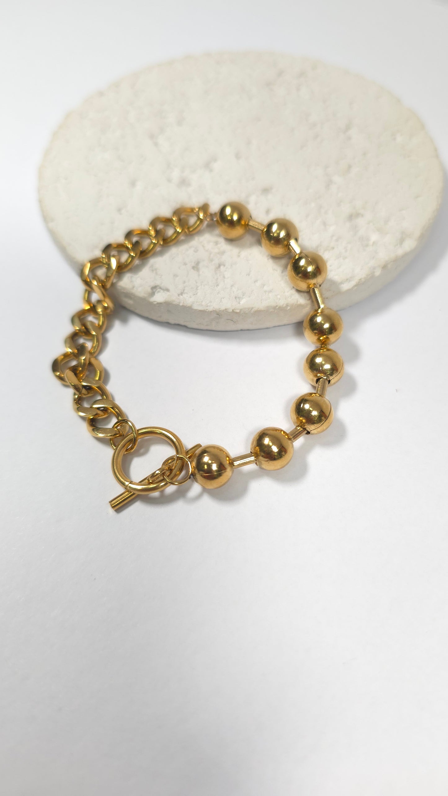 Pulsera Acero Dorada