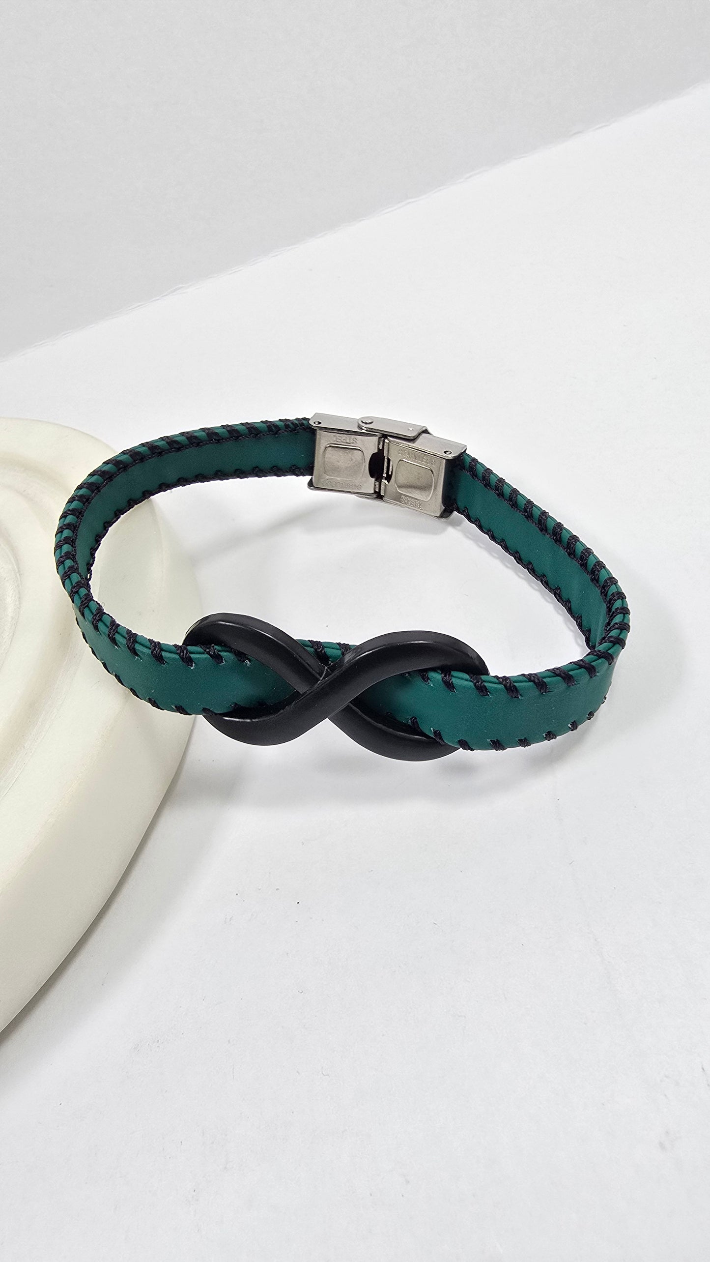 Pulsera "Lazo Infinito" Verde Oscuro