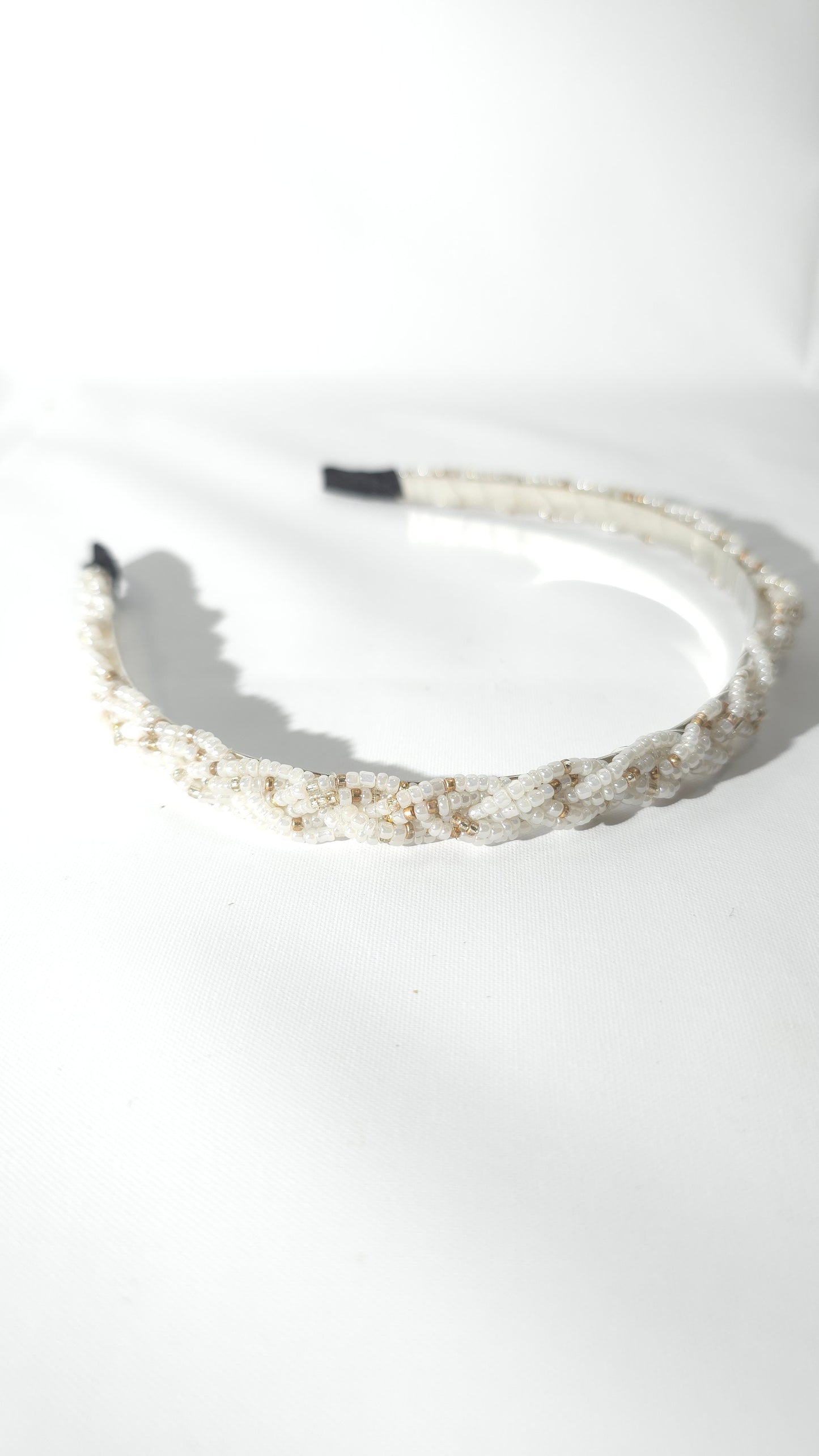 Diadema de Novia "Aurora" con Perlas y Cristales