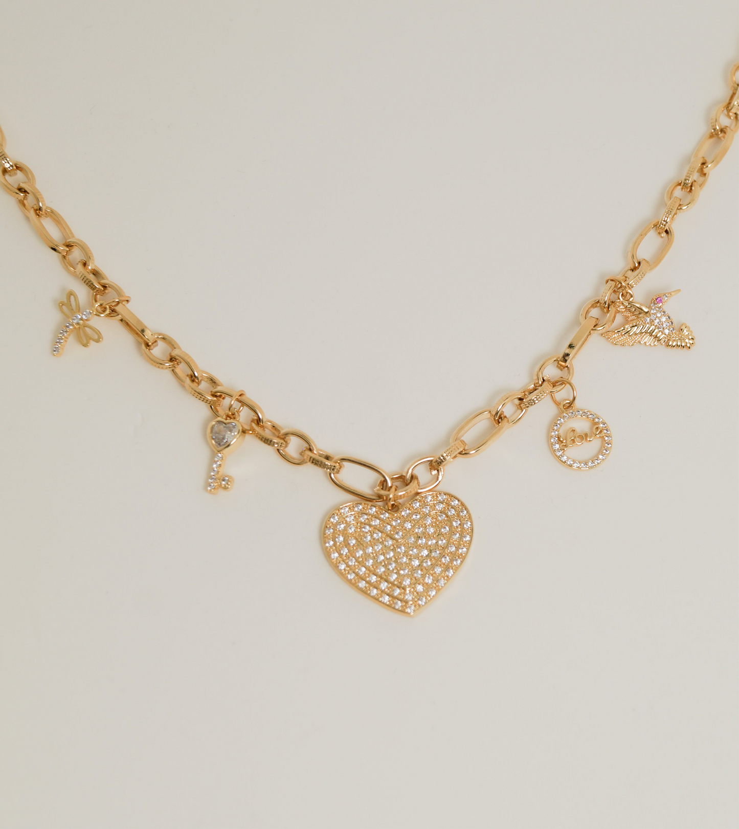 Collar Multi dijes corazón