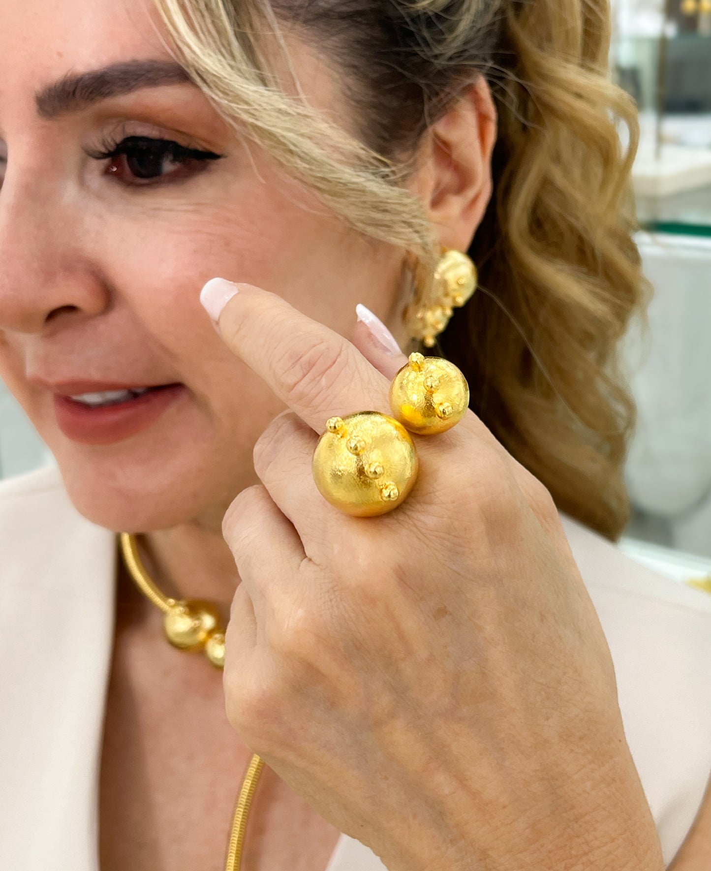 SET PARIS / Collar + Aretes + Anillo + Brazalete