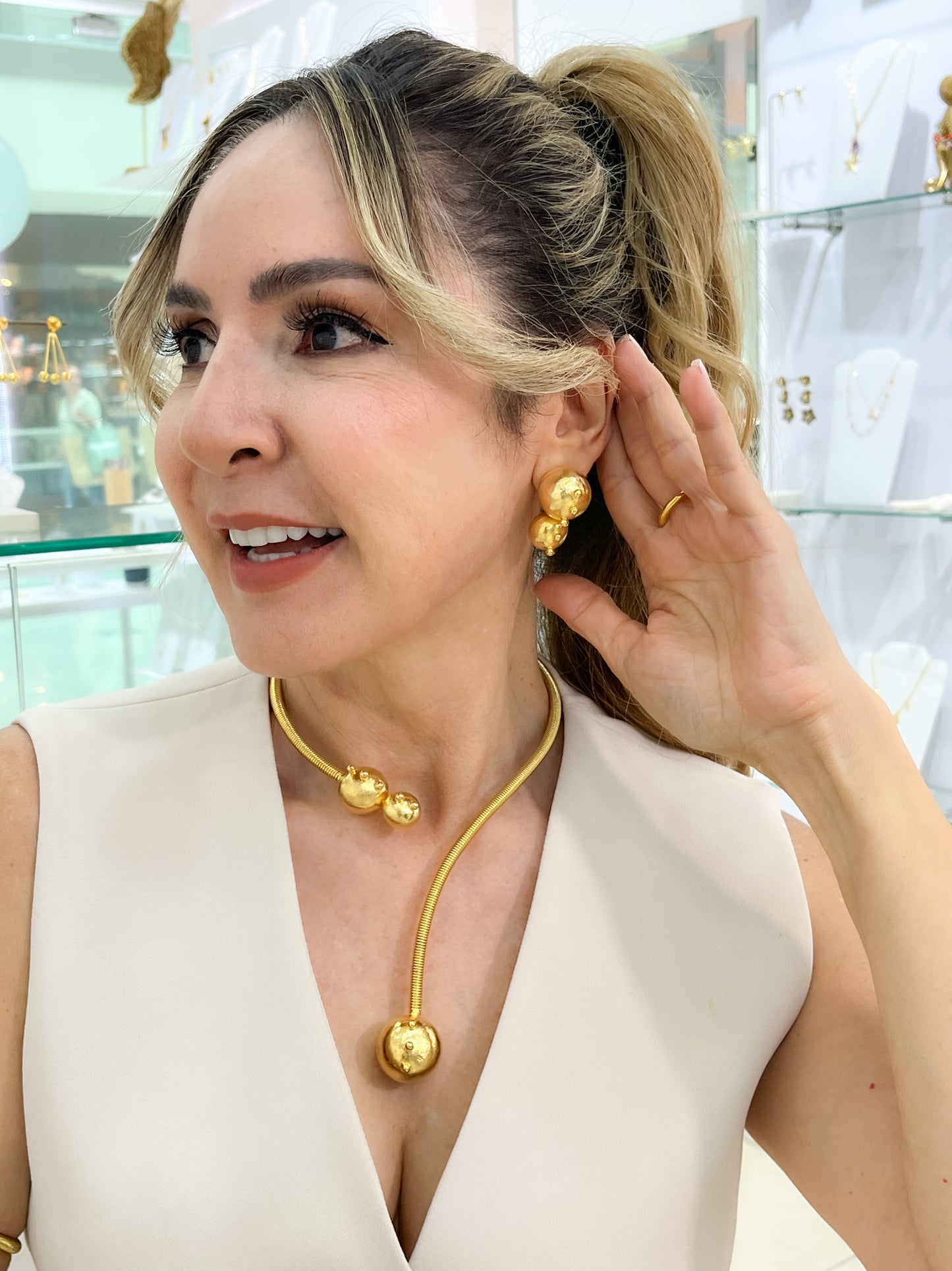 SET PARIS / Collar + Aretes + Anillo + Brazalete