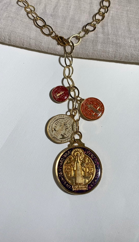 Collar multi dijes san Benito 💫