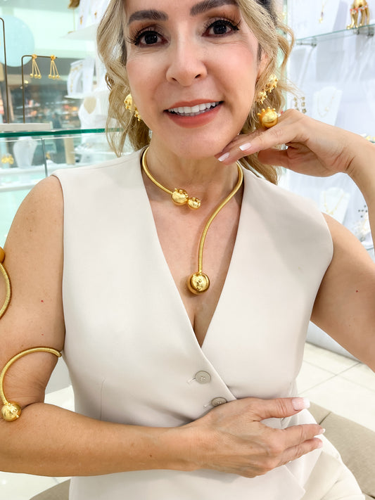 SET PARIS / Collar + Aretes + Anillo + Brazalete