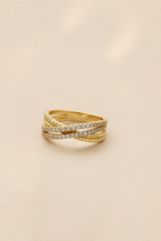 Anillo Doble Cruzado