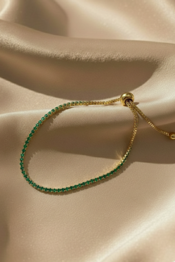 Pulsera Esmeralda 925