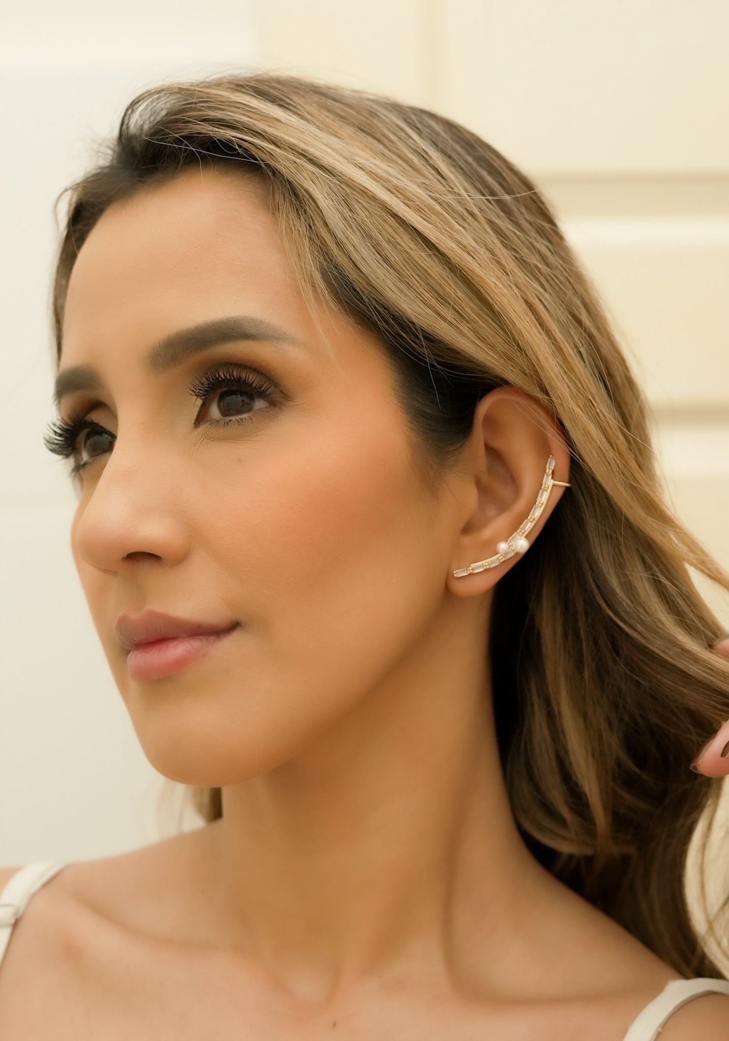 Orejera en Baño de Oro de 24K