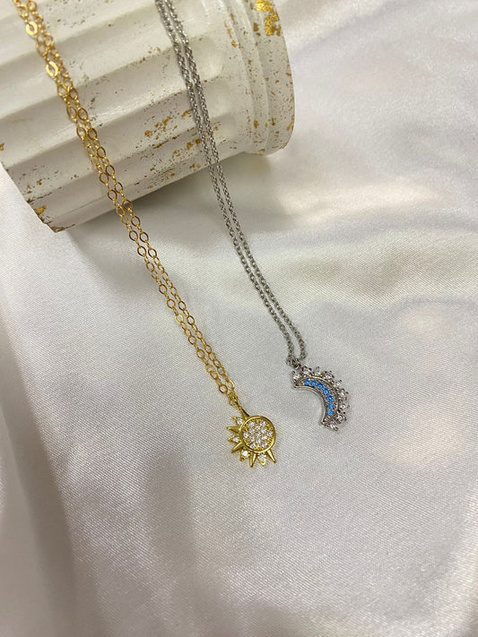 Collar de Pareja Sol y Luna