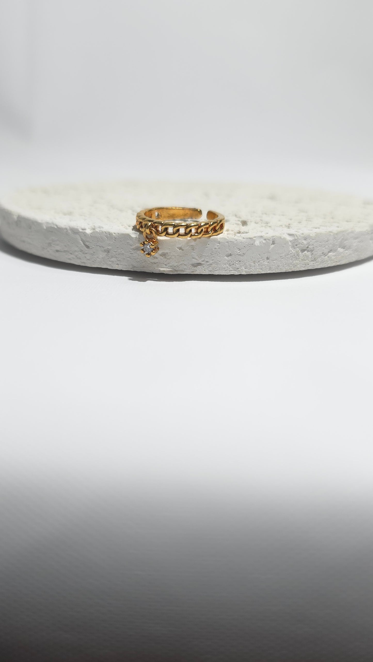 Anillo Midi "Chain Drop"