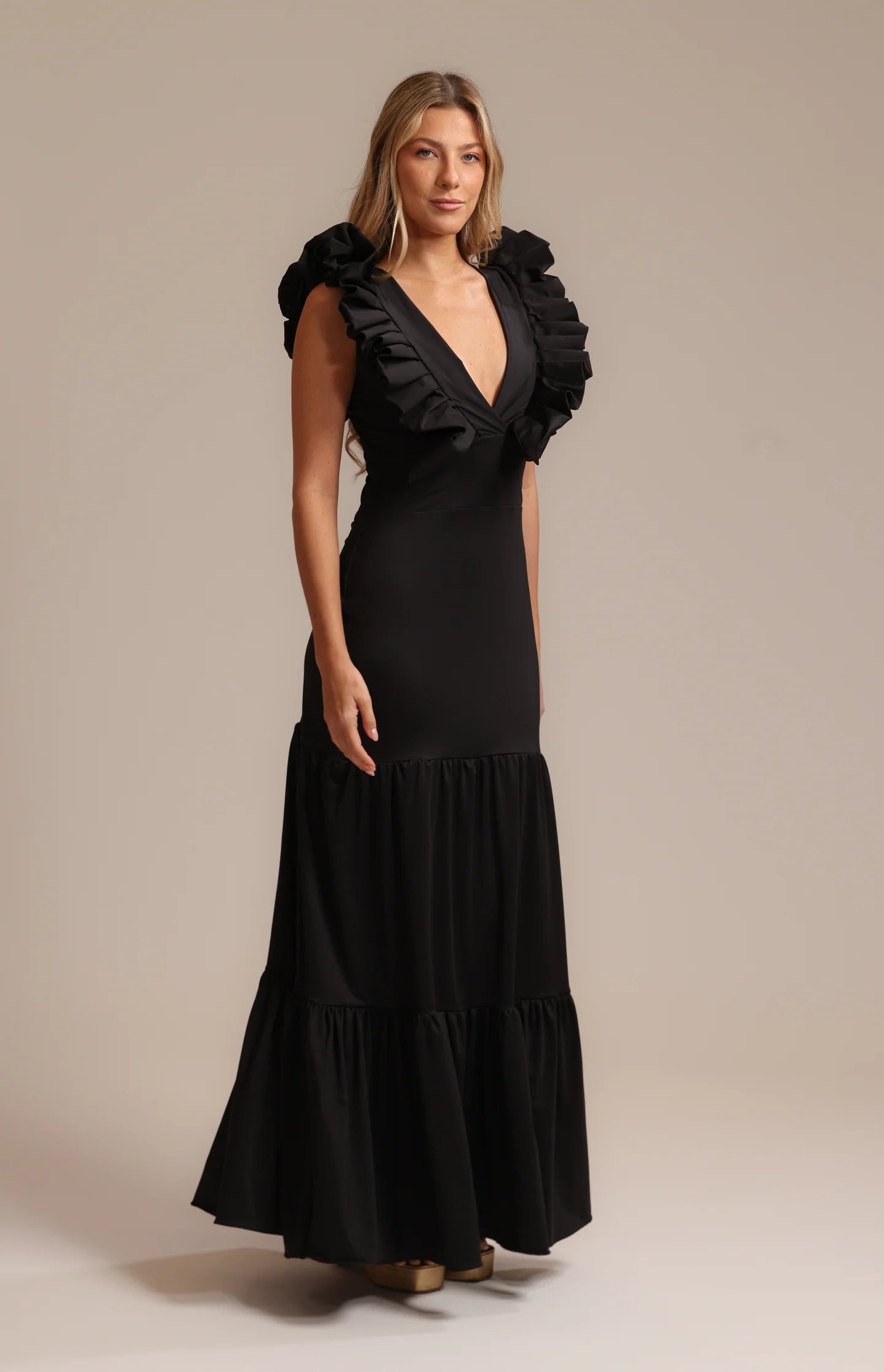 Vestido largo FR Petals