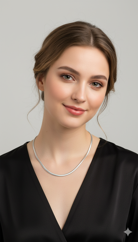 Collar cadena de serpiente