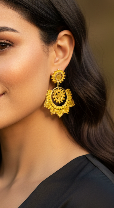 Aretes "Flor de Sol"