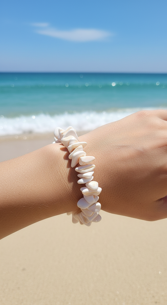 Pulsera de Conchas Naturales "Brisas Marinas"