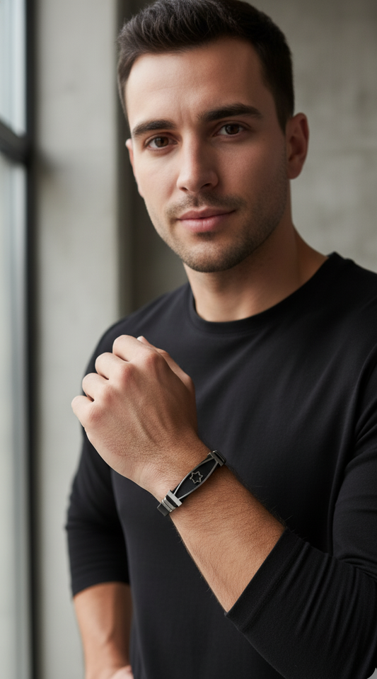 Pulsera Masculina "Estrella de David"