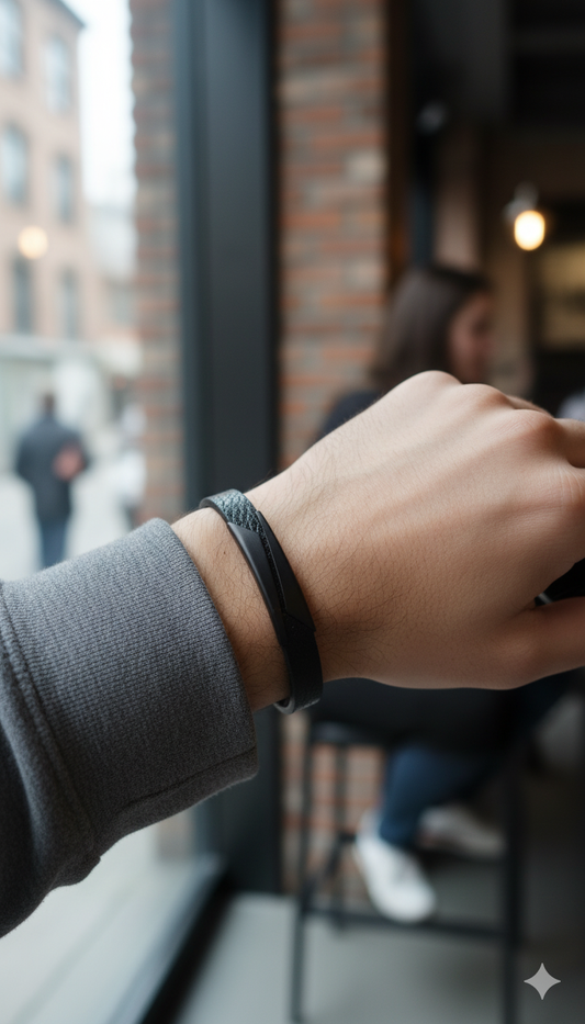 Pulsera de Cuero Trenzado "Caballero Urbano"