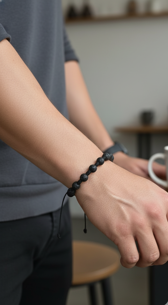 Pulsera Roca Volcánica "Erupción"