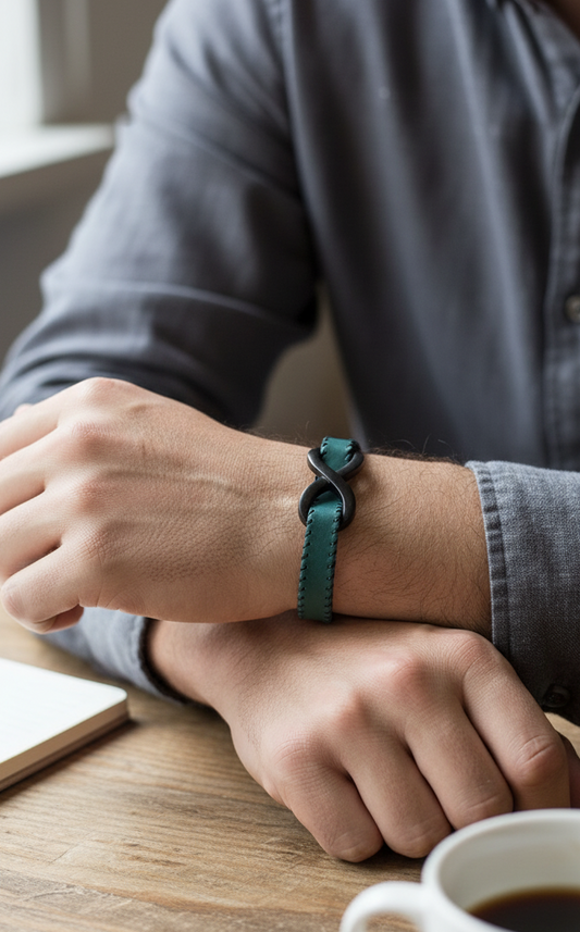 Pulsera "Lazo Infinito" Verde Oscuro