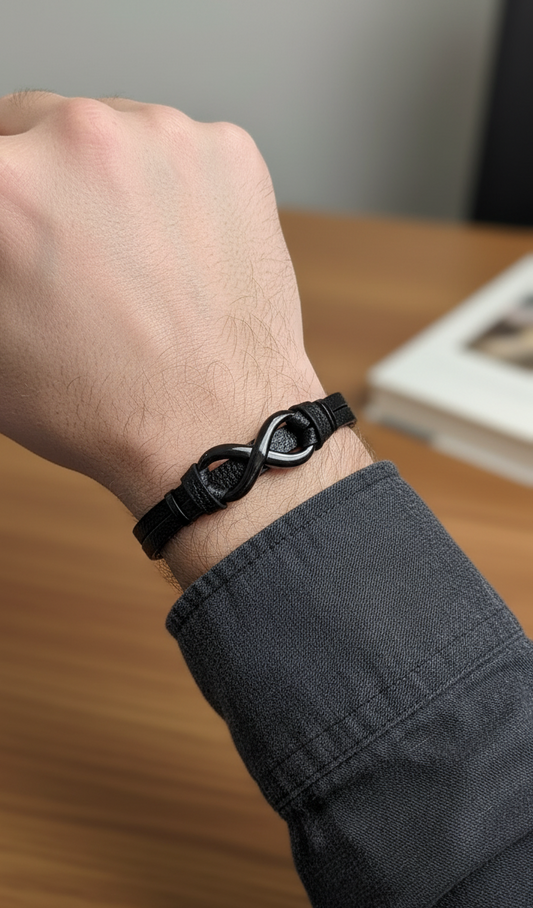 Pulsera "Infinito Eclipse" para Hombre