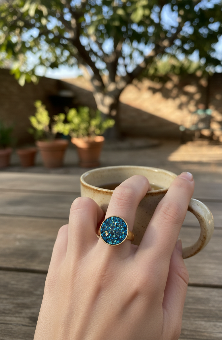 Anillo "Océano de Brillo"