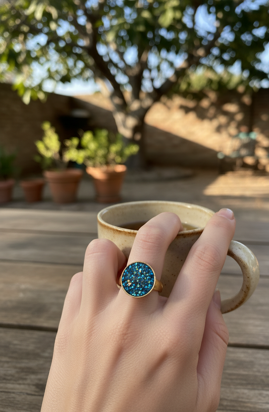 Anillo "Océano de Brillo"