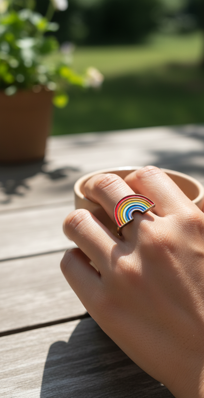 Anillo "Arcoíris de Alegría"