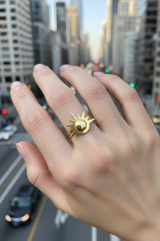 Anillo Solsticio Dorado