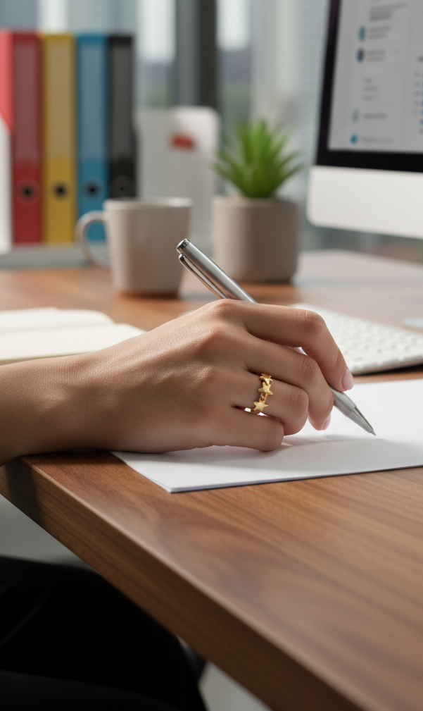 Anillo "Office Chic"