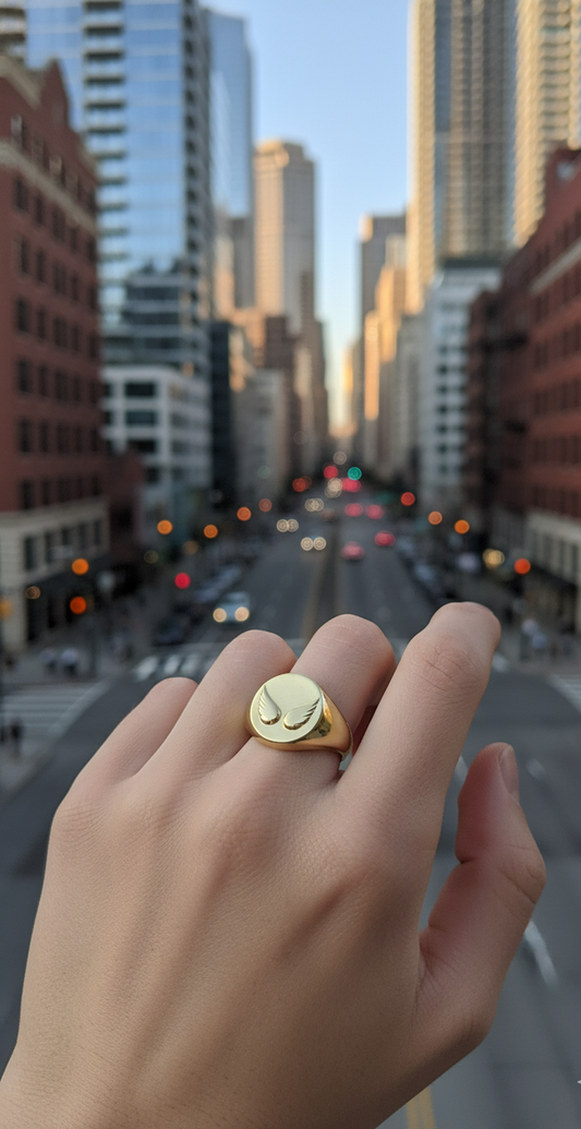 Anillo Sello "Alas de la Ciudad"