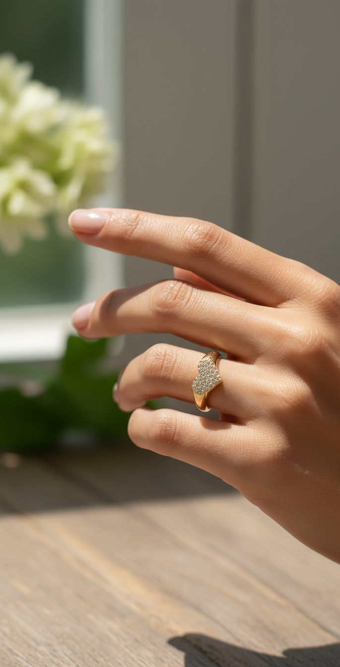 Anillo "Corazón de Sol"