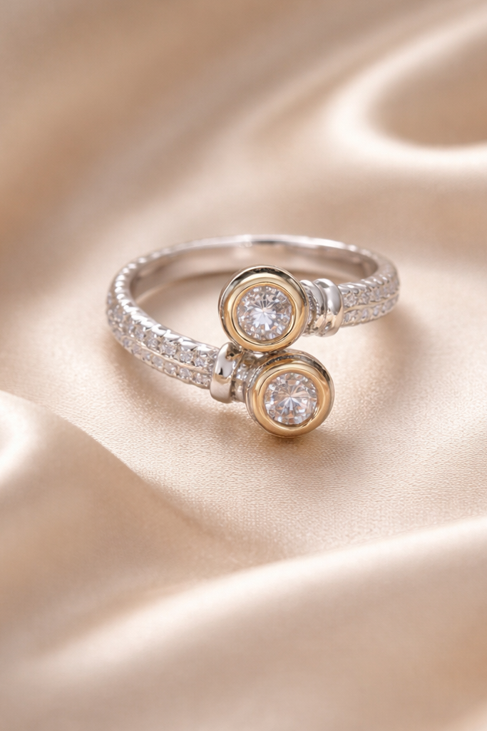 Anillo Cruzado Capuchino Dual