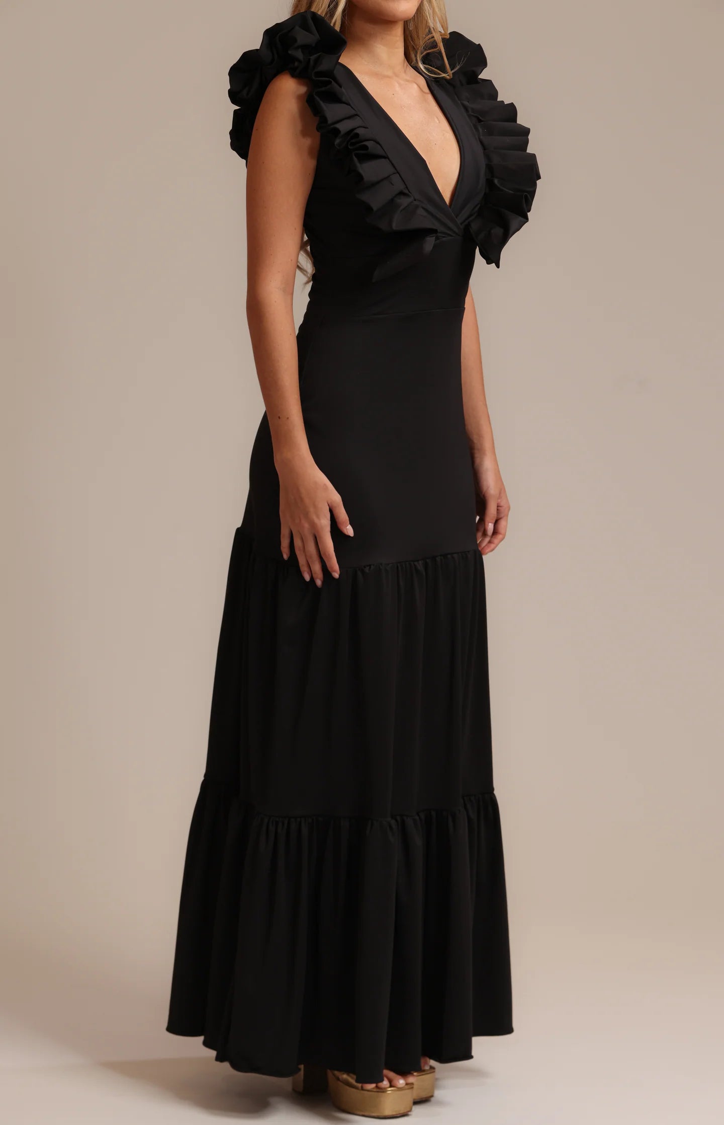 Vestido largo FR Petals