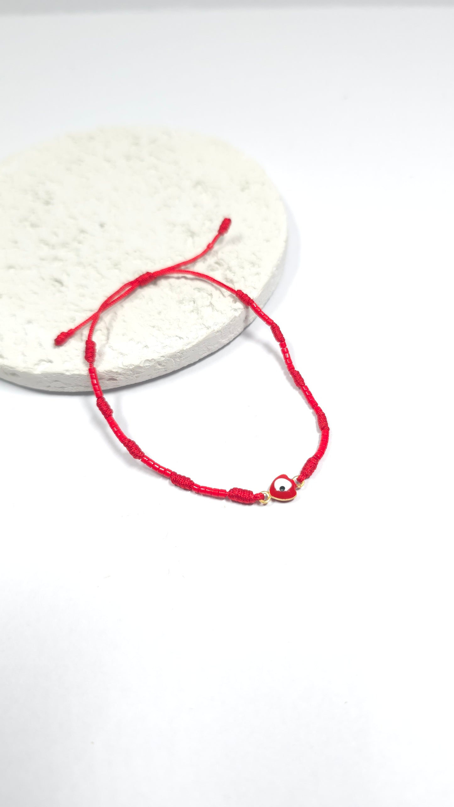 Pulsera Hilo Rojo de Protección con Ojo Turco