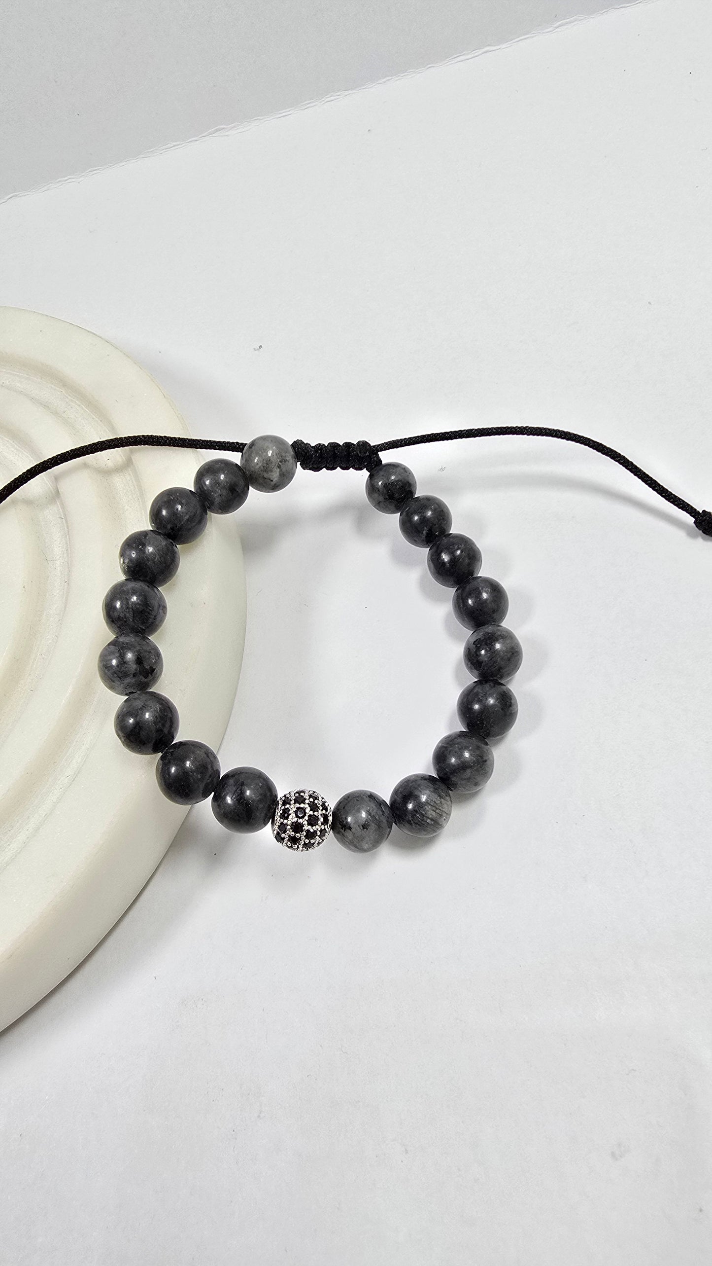 Pulsera "Élite" Ajustable con Esfera de Pavé