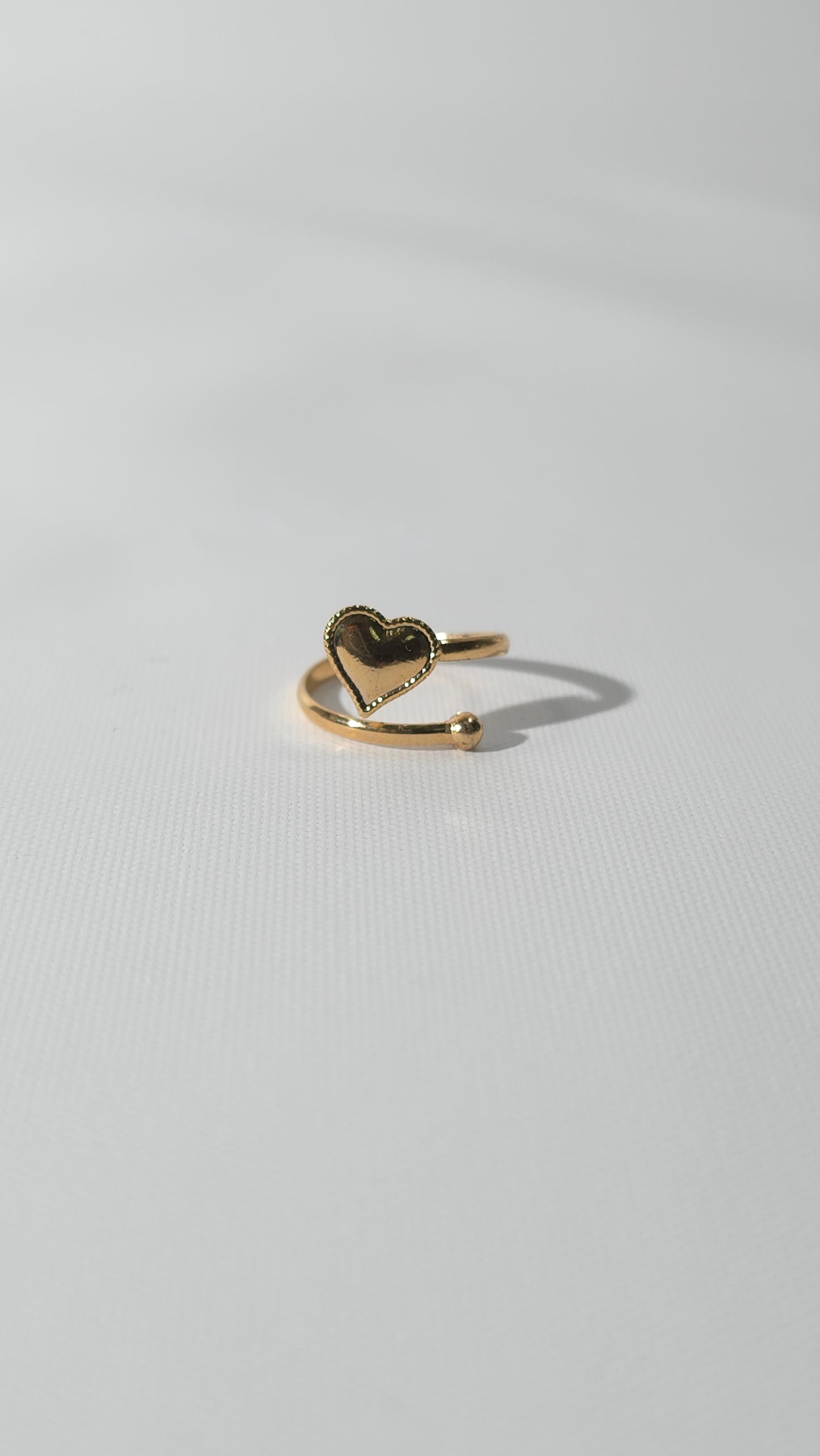 Anillo Midi "Corazón Dorado"