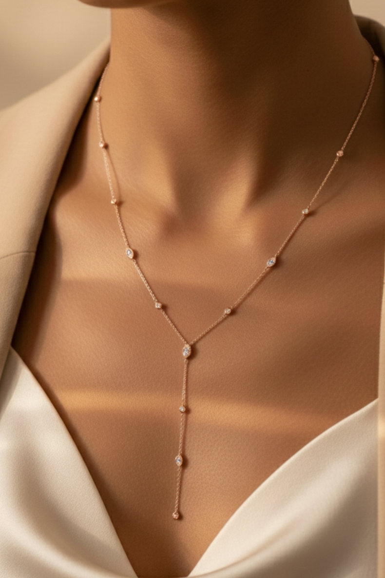 Collar Escote Profundo Ojos