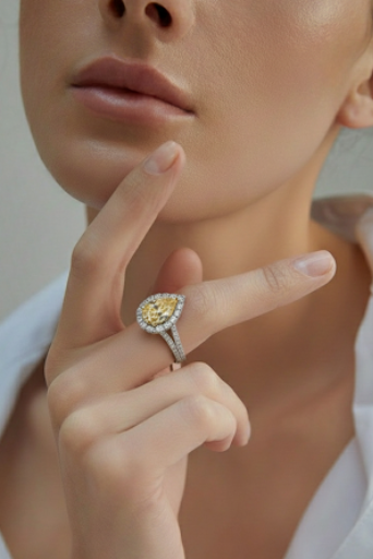 Anillo Gota Amarilla