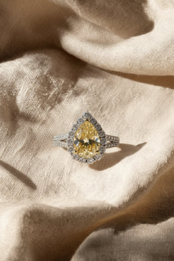 Anillo Gota Amarilla