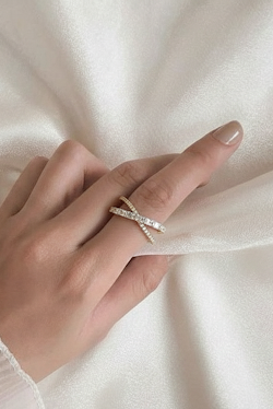 Anillo Cruzado Dorado