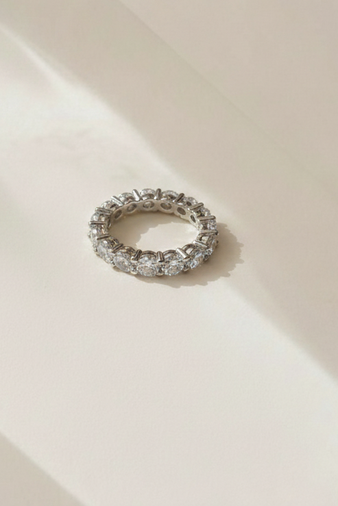 Anillo Zirconias Cristal 925