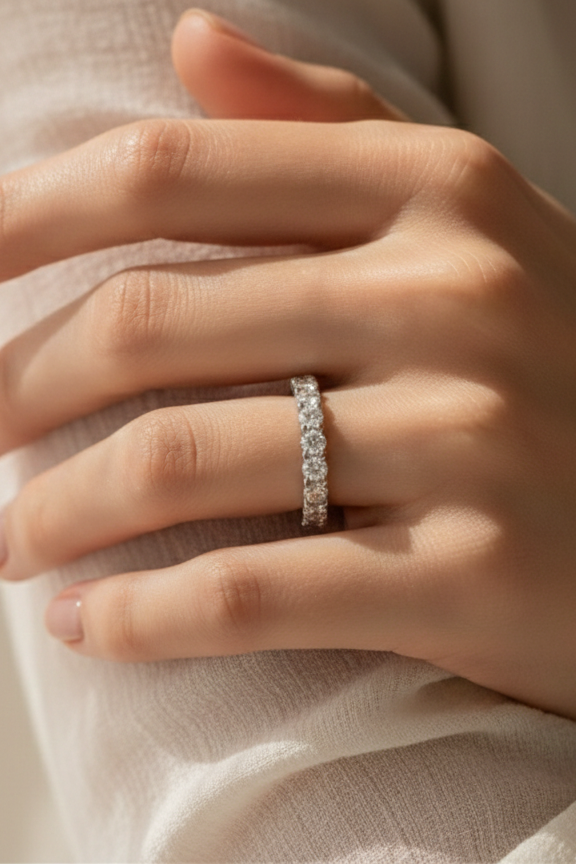 Anillo Zirconias Cristal 925