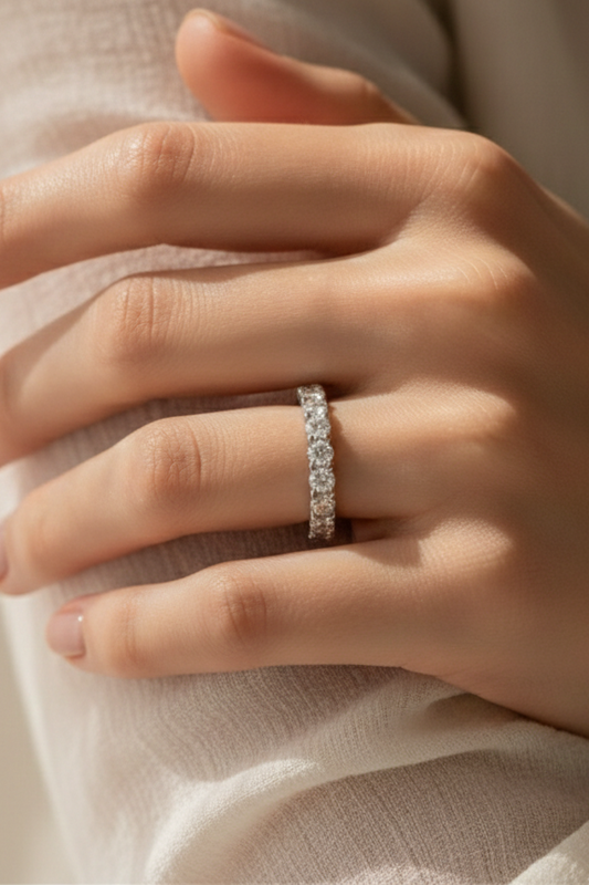 Anillo Zirconias Cristal 925