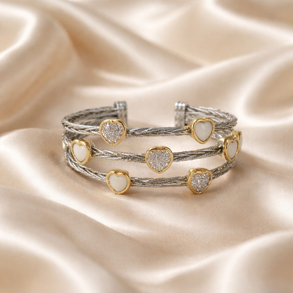 PULM  -Brazalete Capuchino Sweet Hearts
