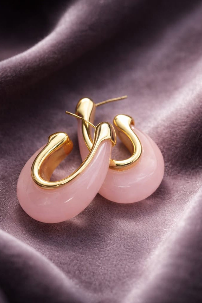 Argollas Pink Drop
