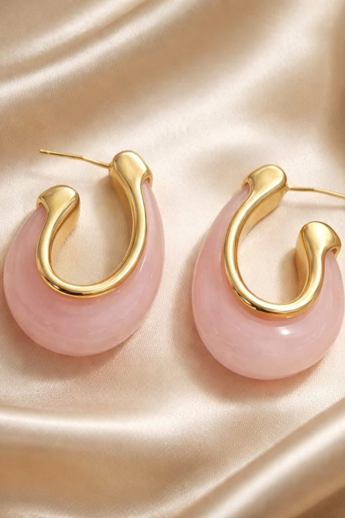Argollas Pink Drop