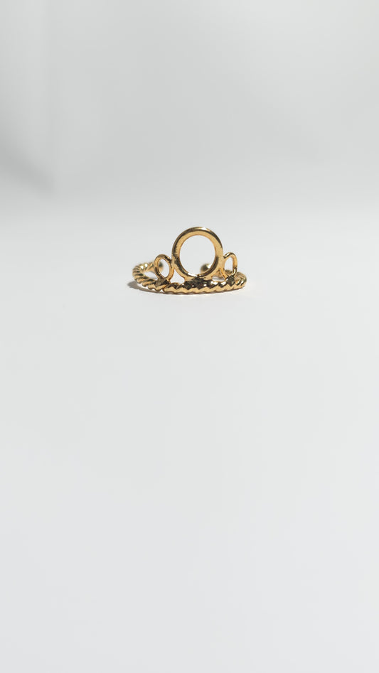 Anillo Mid-Finger "Aura Dorada"