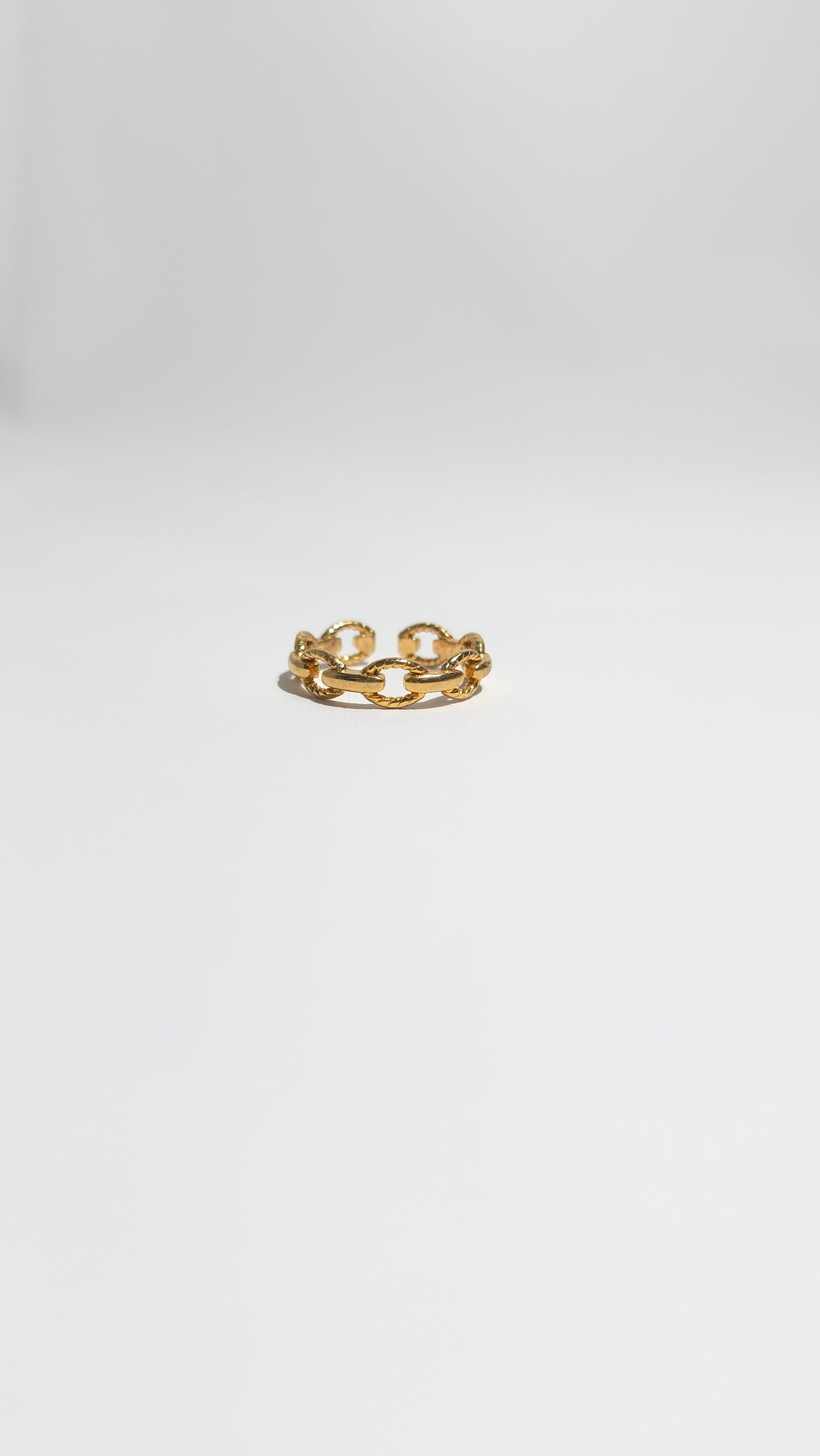 Anillo Midi Eslabones Dorados - Glamour Minimalista