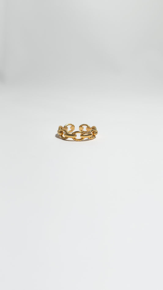 Anillo Midi Eslabones Dorados - Glamour Minimalista